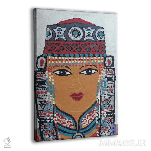 تابلو دختر جوان از مغولستان اثر بریت بردال نیلسن - نمای پرسپکتیو محصول