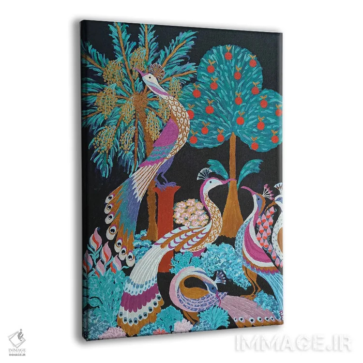 تابلو باغ بهشتی در شب اثر بریت بردال نیلسن - نمای پرسپکتیو محصول