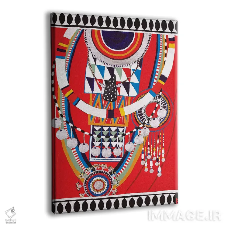 تابلو زن ماسایی I اثر بریت بردال نیلسن - نمای پرسپکتیو محصول