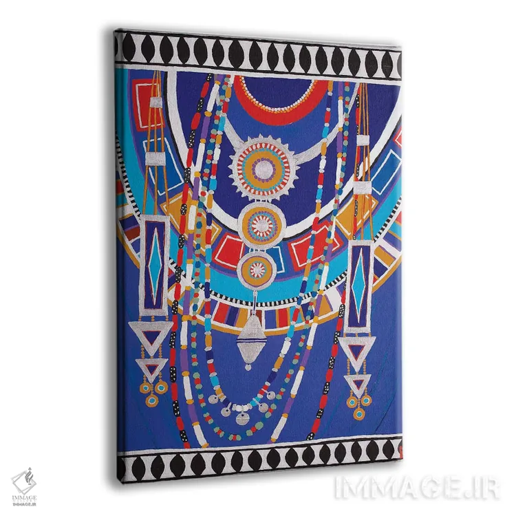 تابلو زن ماسایی II اثر بریت بردال نیلسن - نمای پرسپکتیو محصول