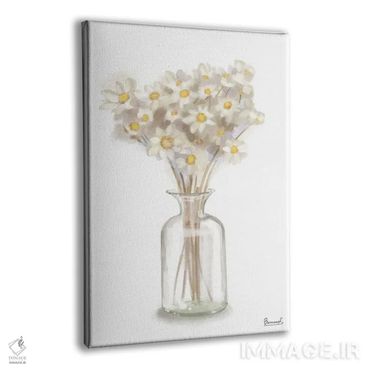 تابلو گل زرد خشکشده ۱ اثر باناروت - نمای پرسپکتیو محصول