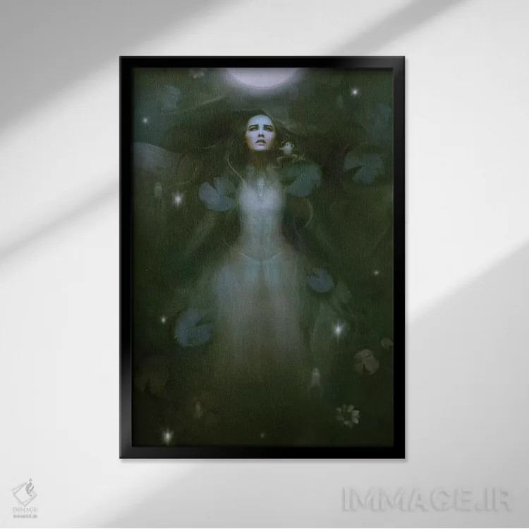 تابلو کیهانی اثر بنت شلیک - نمای قابدار مشکی