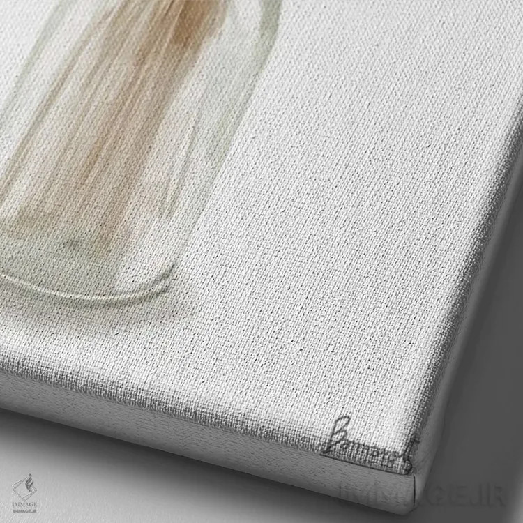 تابلو گل خشک ۲ اثر باناروت - نمای نزدیک بافت بوم