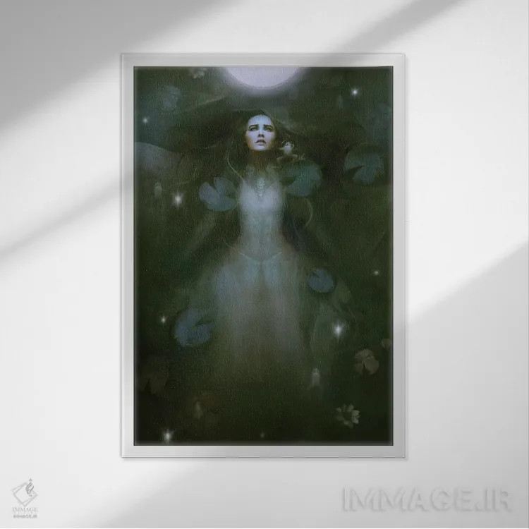 تابلو کیهانی اثر بنت شلیک - نمای قابدار سفید