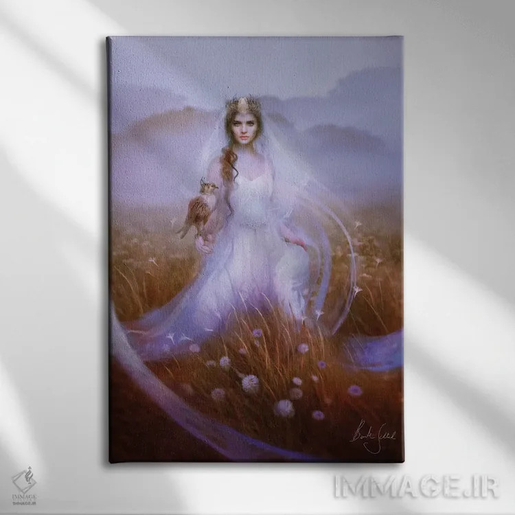 تابلو گوینِوِر (نام خاص) اثر بنت شلیک - نمای روبهرو روی دیوار