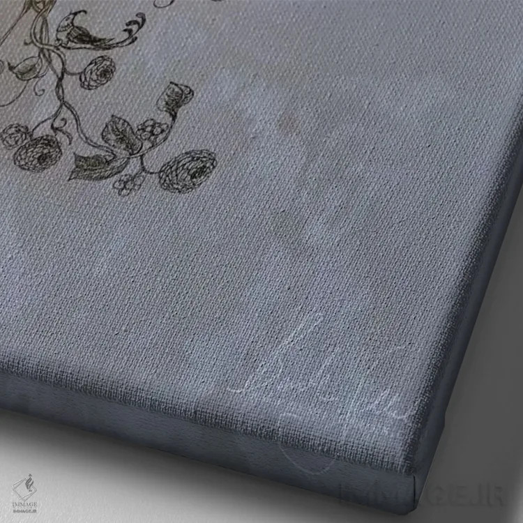 تابلو جوهر اثر بنت شلیک - نمای نزدیک بافت بوم