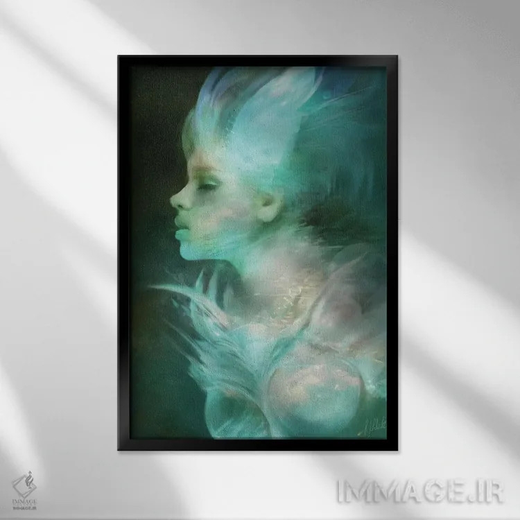 تابلو ایس (نام خاص) اثر بنت شلیک - نمای قابدار مشکی