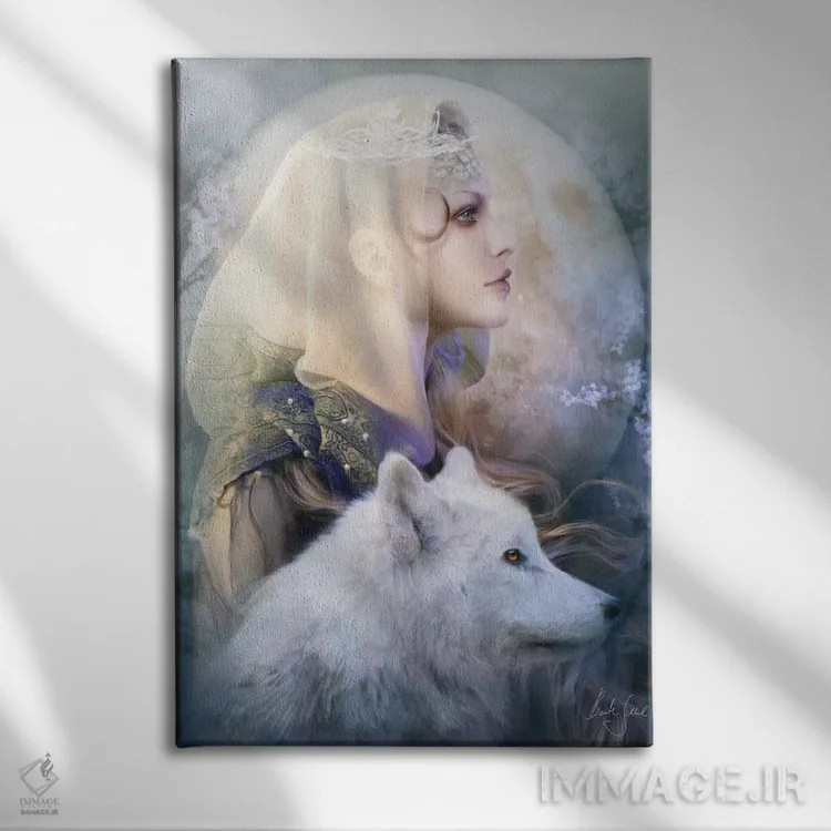 تابلو لونا (ماه/نام خاص) اثر بنت شلیک - نمای روبهرو روی دیوار