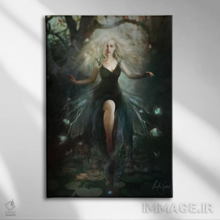 تابلو آشوب اثر بنت شلیک - نمای روبهرو روی دیوار