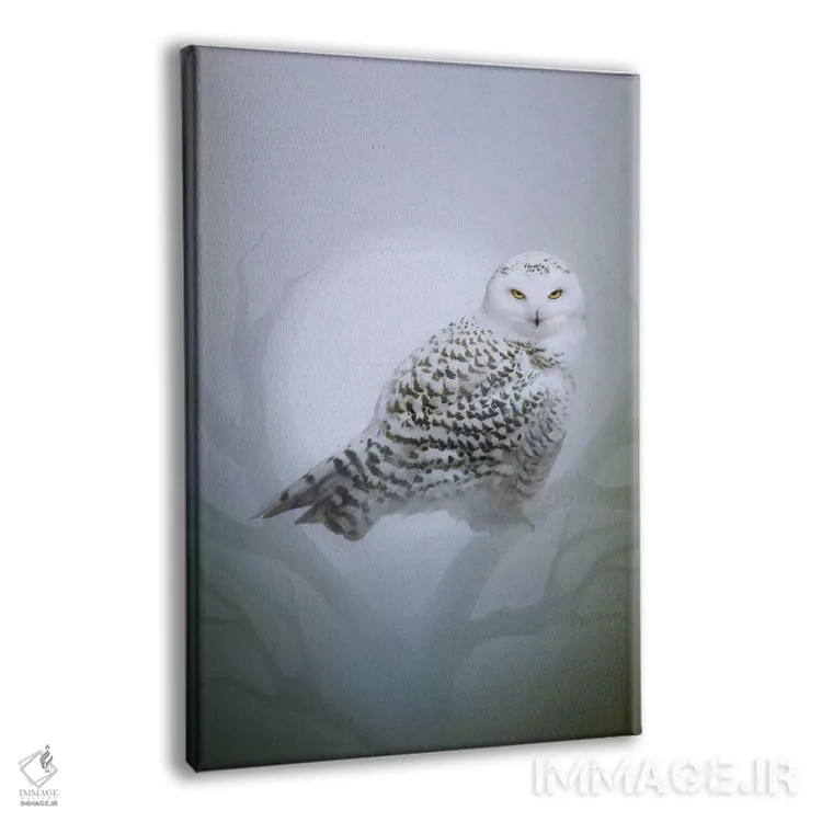 تابلو جغد برفی اثر بنت شلیک - نمای پرسپکتیو محصول