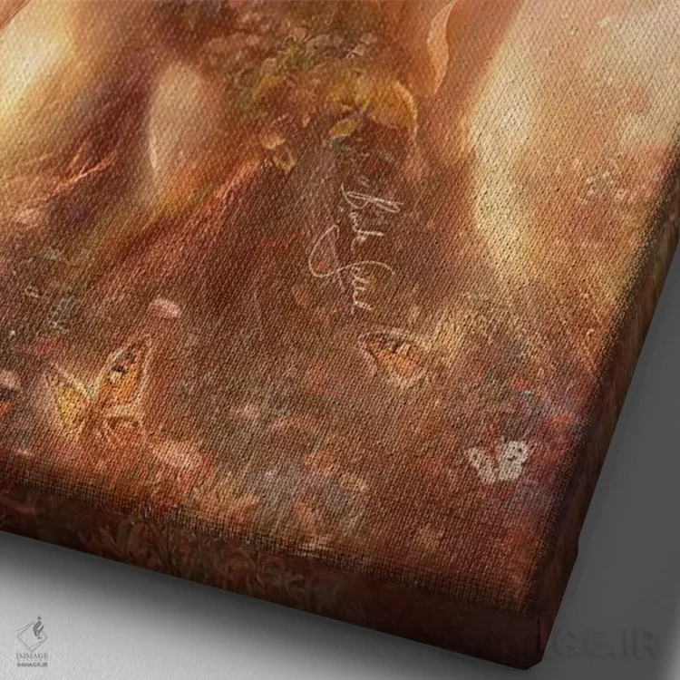 تابلو بیداری اثر بنت شلیک - نمای نزدیک بافت بوم