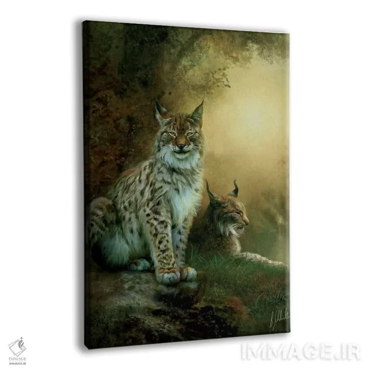 تابلو دو سیاهگوش اثر بنت شلیک - نمای پرسپکتیو محصول