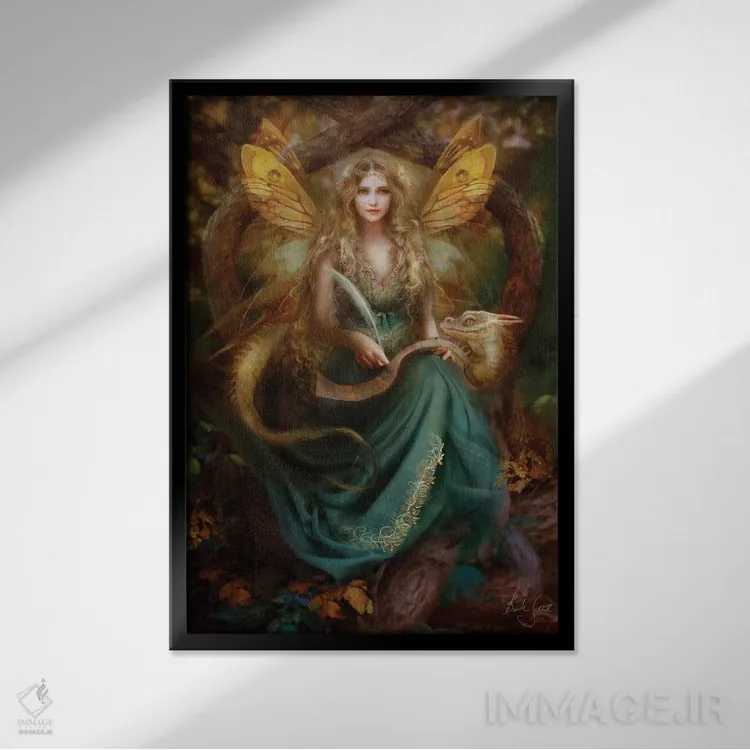 تابلو داستانگو اثر بنت شلیک - نمای قابدار مشکی