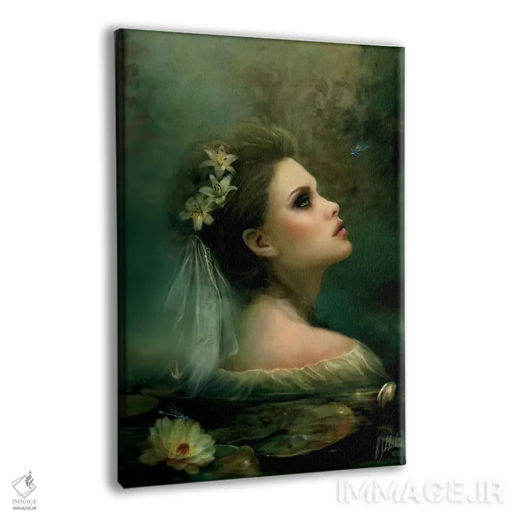 تابلو نیلوفر آبی اثر بنت شلیک - نمای پرسپکتیو محصول