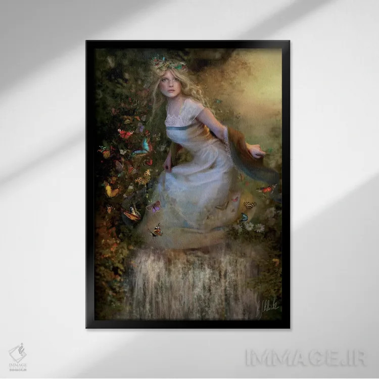 تابلو رقاص تابستانی اثر بنت شلیک - نمای قابدار مشکی