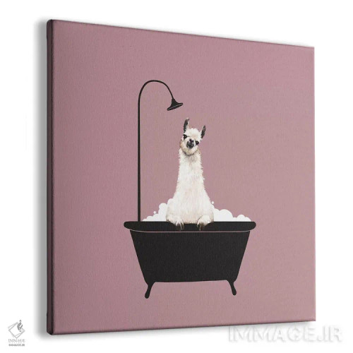 تابلو لاما در وان حمام اثر بگ نوز ورک (استودیو) - نمای پرسپکتیو محصول