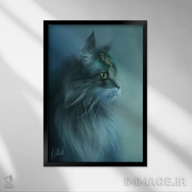 تابلو نجیب اثر بنت شلیک - نمای قابدار مشکی