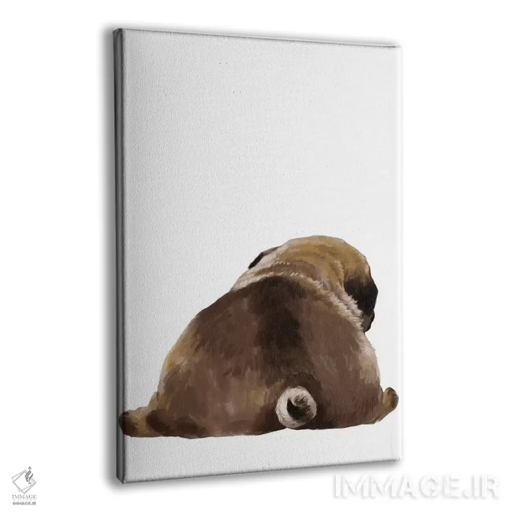 تابلو عقب سگ پاگ اثر بگ نوز ورک (استودیو) - نمای پرسپکتیو محصول