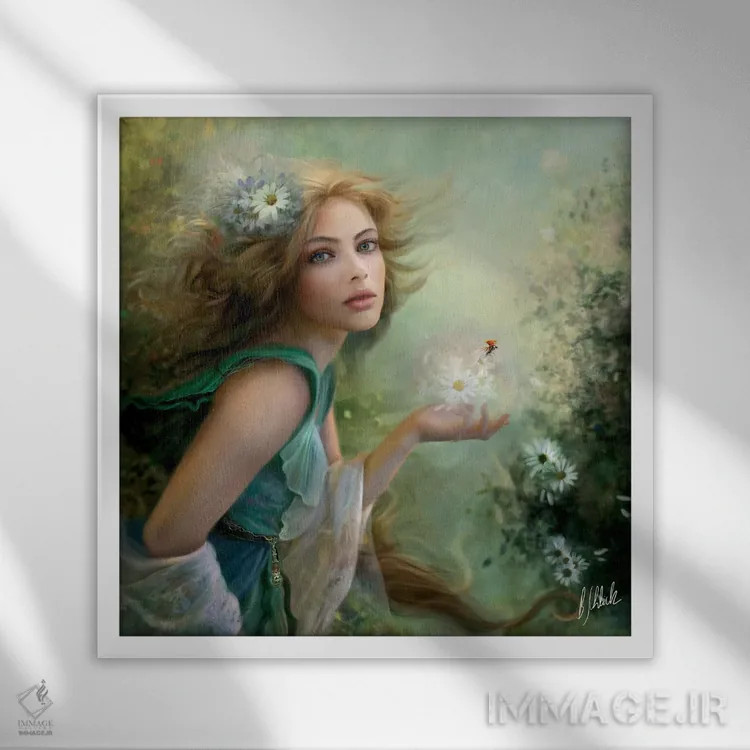 تابلو نویدبخش بهار اثر بنت شلیک - نمای قابدار سفید