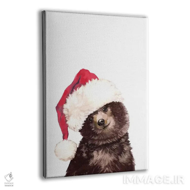 تابلو خرس نوزاد بابانوئل اثر بگ نوز ورک (استودیو) - نمای پرسپکتیو محصول