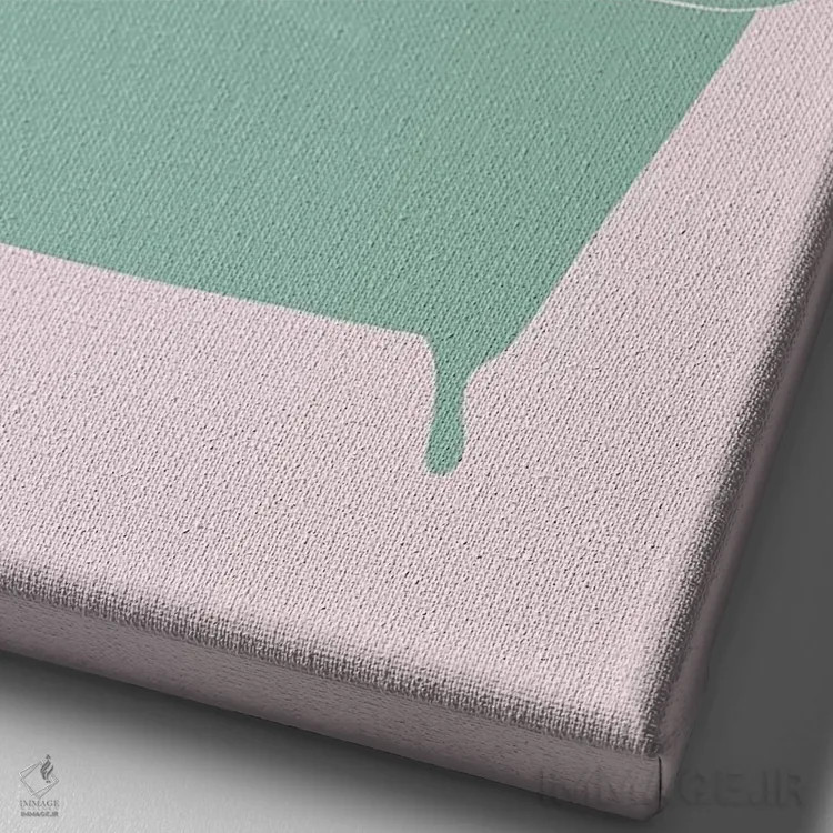 تابلو شیبا اینو در حال لذت بردن از حمام کفآلود اثر بگ نوز ورک (استودیو) - نمای نزدیک بافت بوم