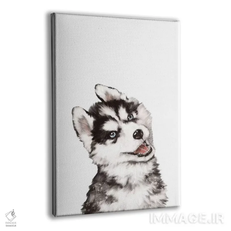 تابلو توله هاسکی اثر بگ نوز ورک (استودیو) - نمای پرسپکتیو محصول