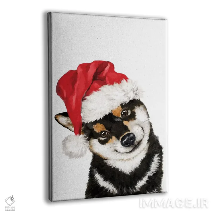 تابلو شیبا اینوی سیاه کریسمسی اثر بگ نوز ورک (استودیو) - نمای پرسپکتیو محصول