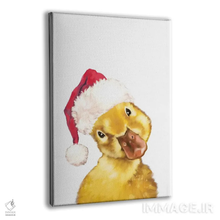 تابلو جوجه اردک زرد کریسمسی اثر بگ نوز ورک (استودیو) - نمای پرسپکتیو محصول