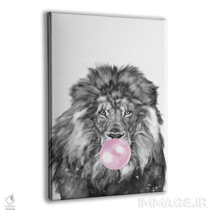 تابلو شیر با آدامس بادکنکی اثر بگ نوز ورک (استودیو) - نمای پرسپکتیو محصول