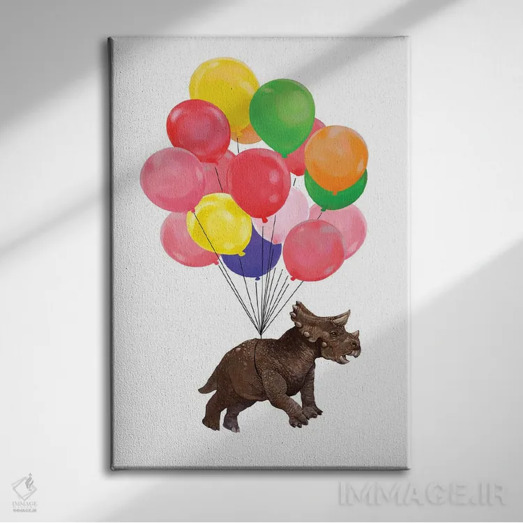 تابلو بیایید با تریسراتوپس پرواز کنیم اثر بگ نوز ورک (استودیو) - نمای روبهرو روی دیوار