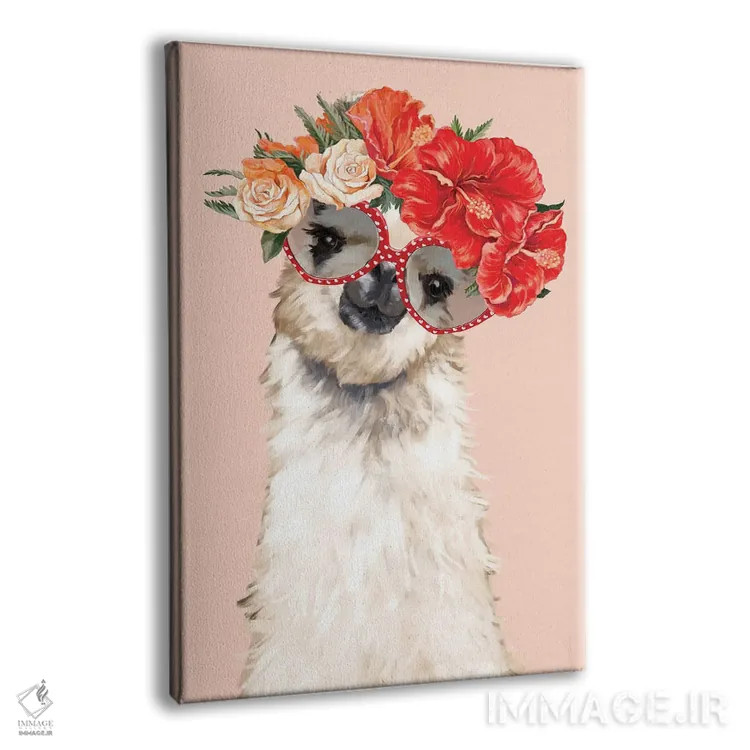 تابلو لامای شیکپوش اثر بگ نوز ورک (استودیو) - نمای پرسپکتیو محصول