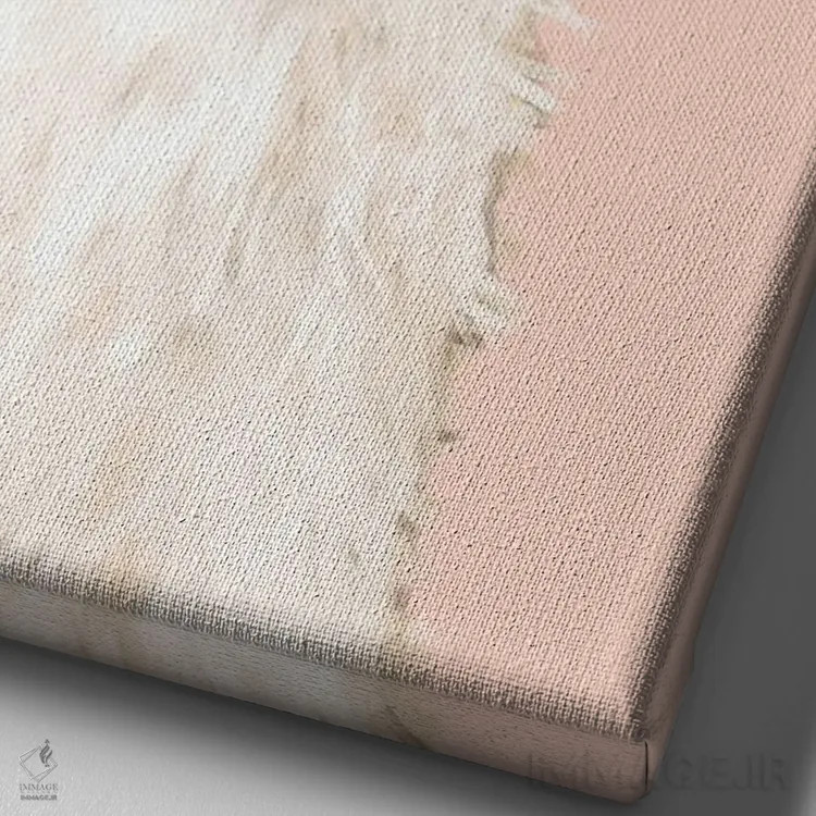 تابلو لامای شیکپوش اثر بگ نوز ورک (استودیو) - نمای نزدیک بافت بوم