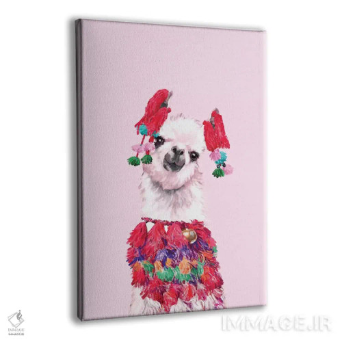 تابلو باحالترین لاما اثر بگ نوز ورک (استودیو) - نمای پرسپکتیو محصول