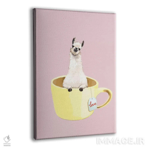 تابلو لاما در لیوان اثر بگ نوز ورک (استودیو) - نمای پرسپکتیو محصول