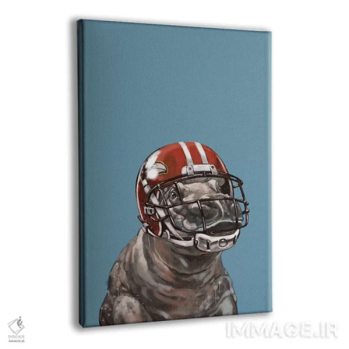 تابلو اسبی آبی راگبیباز اثر بگ نوز ورک (استودیو) - نمای پرسپکتیو محصول