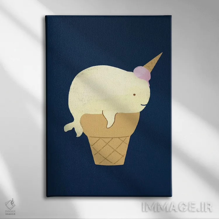 تابلو تکشاخ اثر بگ نوز ورک (استودیو) - نمای روبهرو روی دیوار