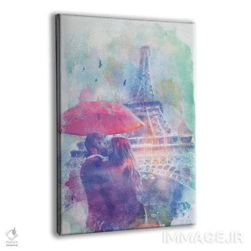 تابلو عشق برج ایفل اثر ۳۳ استخوان شکسته - نمای پرسپکتیو محصول