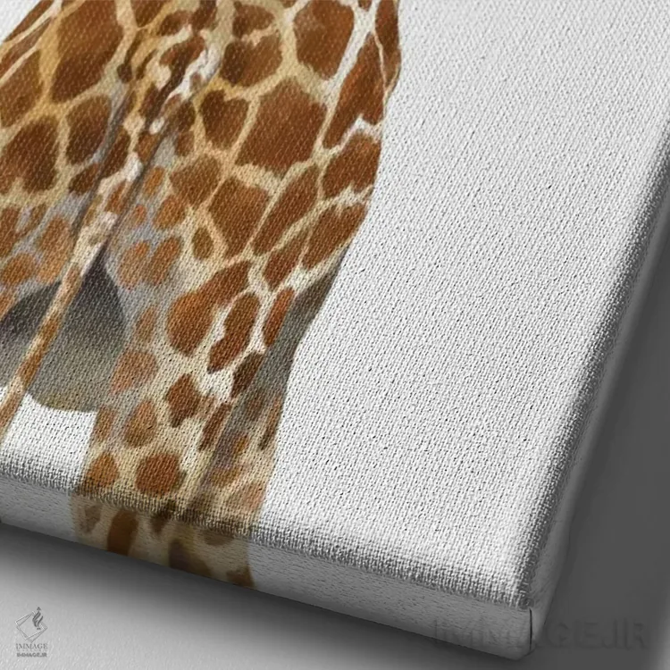 تابلو پشت زرافه اثر بگ نوز ورک (استودیو) - نمای نزدیک بافت بوم