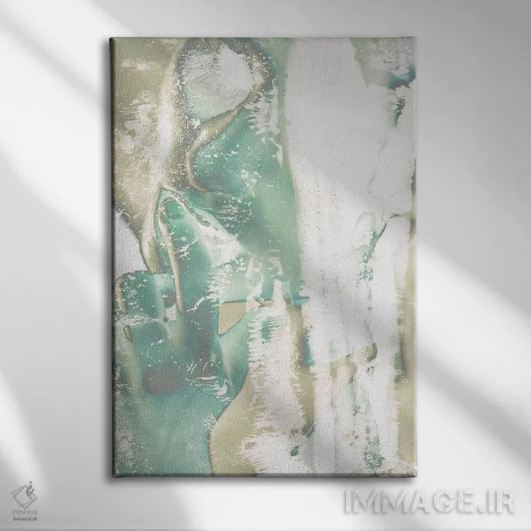 تابلو آبشسته II اثر ۳۳ استخوان شکسته - نمای روبهرو روی دیوار