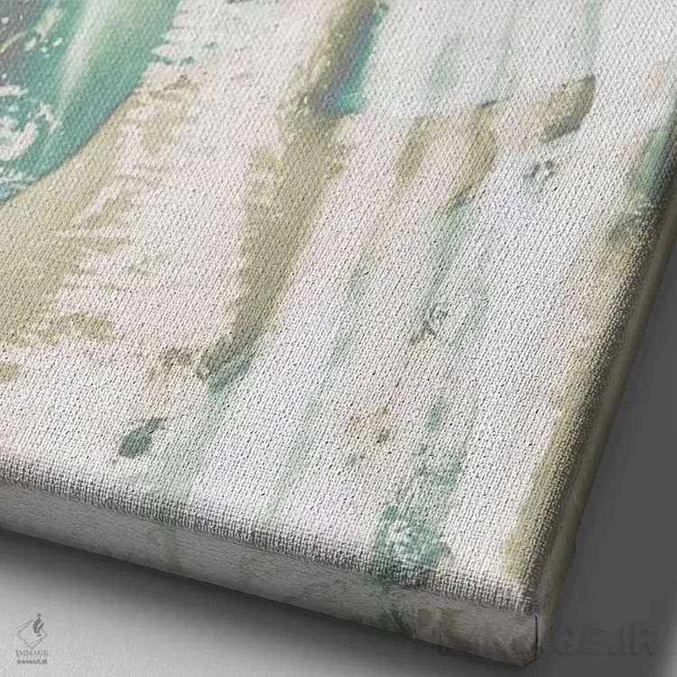 تابلو آبشسته II اثر ۳۳ استخوان شکسته - نمای نزدیک بافت بوم