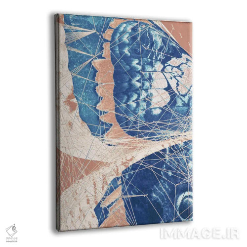 تابلو سهلتی پروانه I (نقاشی چندقسمتی) اثر ۳۳ استخوان شکسته - نمای پرسپکتیو محصول