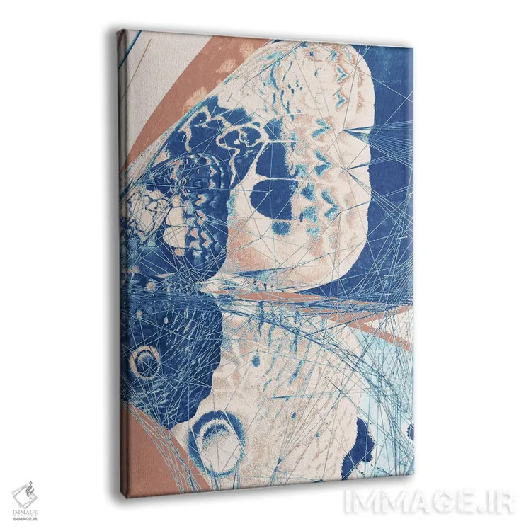 تابلو سهلتی پروانه III (نقاشی چندقسمتی) اثر ۳۳ استخوان شکسته - نمای پرسپکتیو محصول