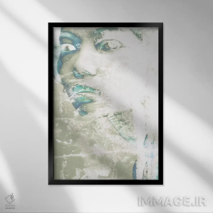 تابلو آبشسته III اثر ۳۳ استخوان شکسته - نمای قابدار مشکی