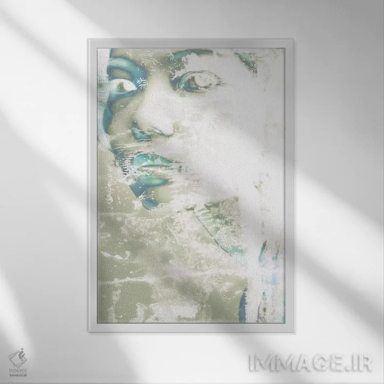 تابلو آبشسته III اثر ۳۳ استخوان شکسته - نمای قابدار سفید
