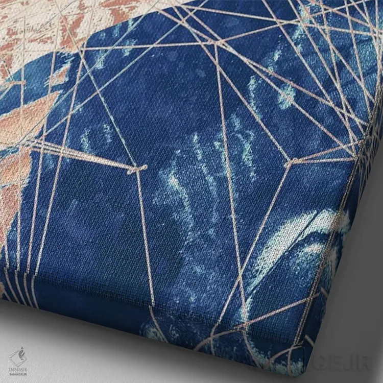 تابلو سهلتی پروانه I (نقاشی چندقسمتی) اثر ۳۳ استخوان شکسته - نمای نزدیک بافت بوم