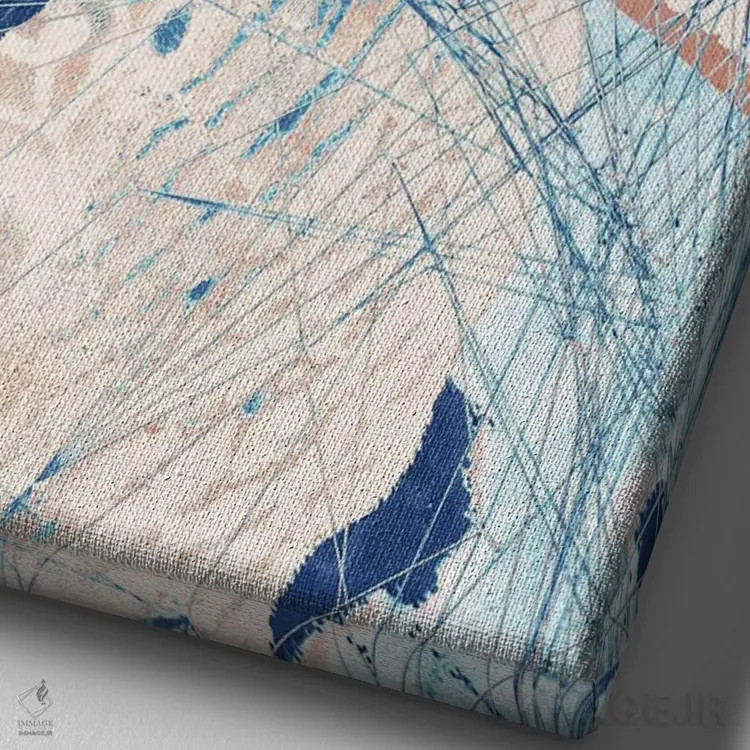 تابلو سهلتی پروانه III (نقاشی چندقسمتی) اثر ۳۳ استخوان شکسته - نمای نزدیک بافت بوم