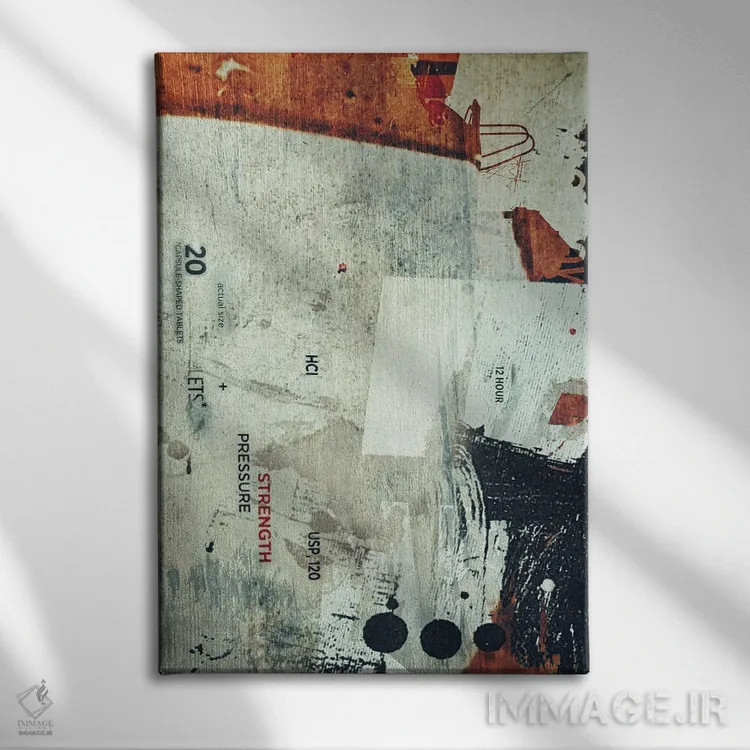 تابلو خیابانهای فراموششده اثر ۳۳ استخوان شکسته - نمای روبهرو روی دیوار