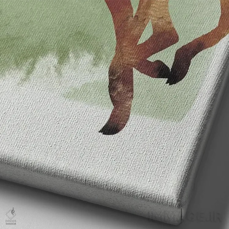 تابلو با تمام وجودت برو اثر ۳۳ استخوان شکسته - نمای نزدیک بافت بوم