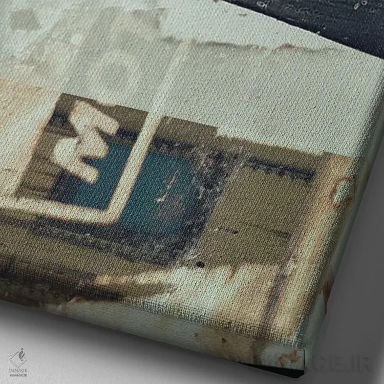 تابلو خیابانهای فراموششده اثر ۳۳ استخوان شکسته - نمای نزدیک بافت بوم