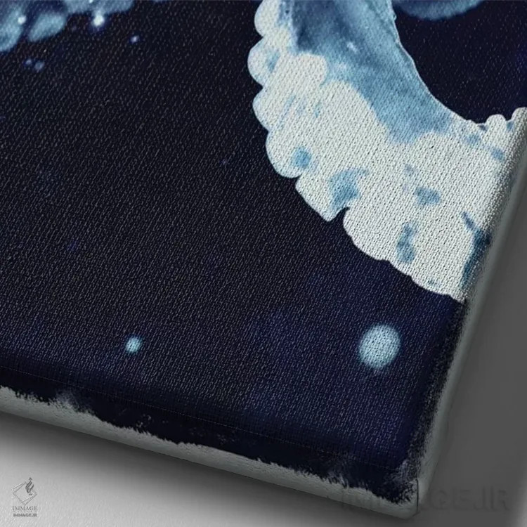 تابلو اختاپوس نیلی اثر ۳۳ استخوان شکسته - نمای نزدیک بافت بوم